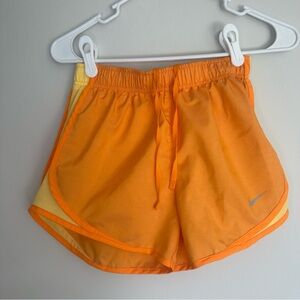 Nike Orange Athletic Shorts Lightweight Performance